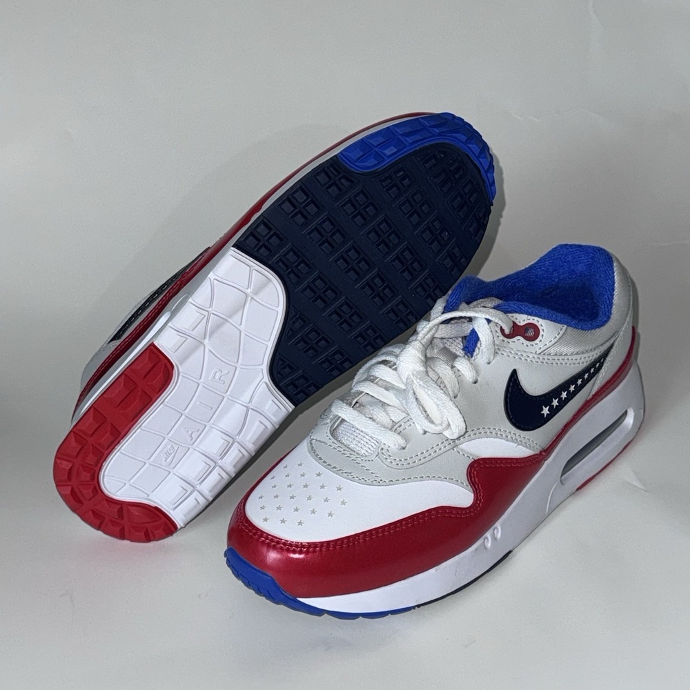 Nike Air Max 1 '86 Golf Ryder Solheim Cup Golf Shoes Red White 6 Women's 7.5